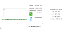 Tablet Screenshot of metalline.com.br